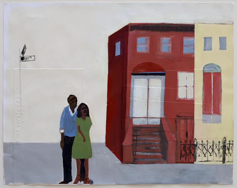 Francks Deceus Harlem 125 Work on Paper Depicting the New York City Harlem Neighborhood