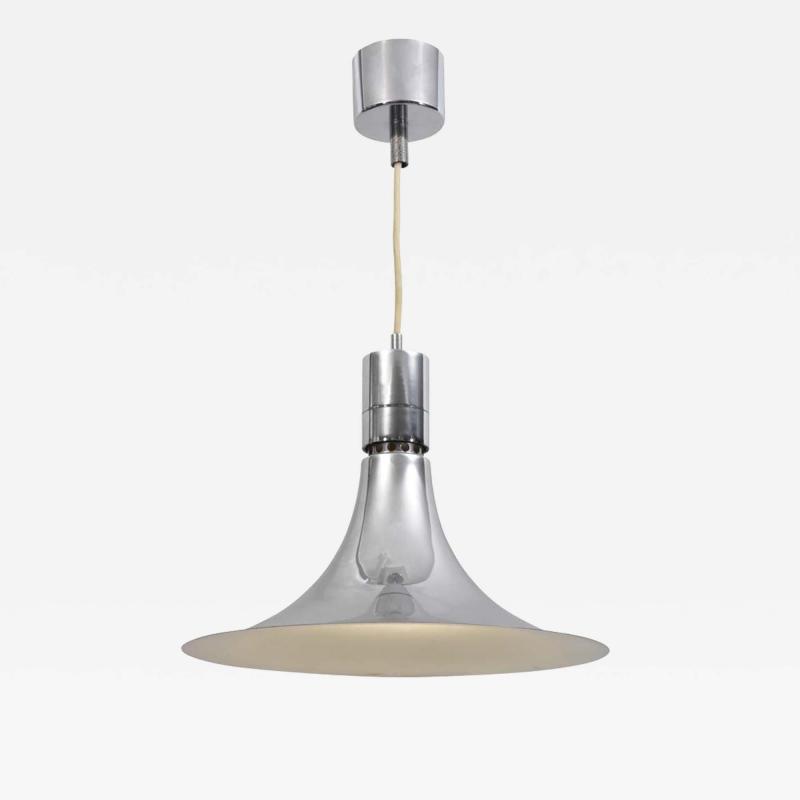 Franco Albini CHROME METAL SUSPENSION LIGHT DESIGNED BY FRANCO ALBINI