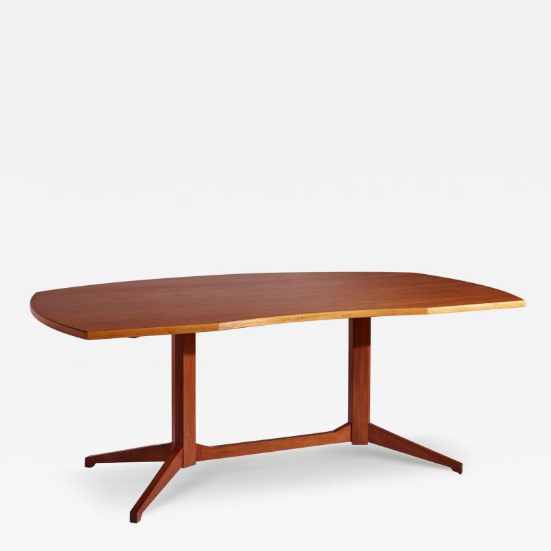 Franco Albini Franco Albini TL22 wooden desk by Poggi Pavia Italy 1950s