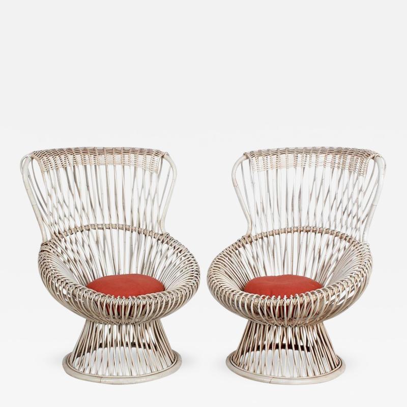 Franco Albini Pair of Margherita Chairs by Franco Albini