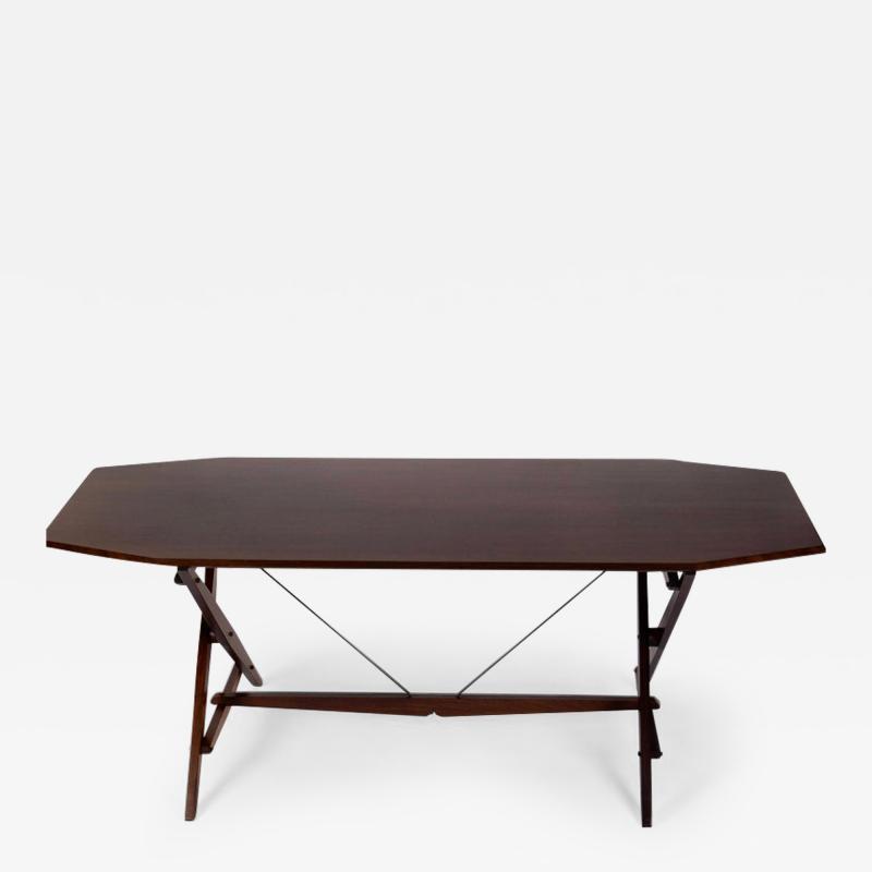 Franco Albini Rare Rosewood TL2 Cavalletto Table Desk by Franco Albini for Poggi Italy