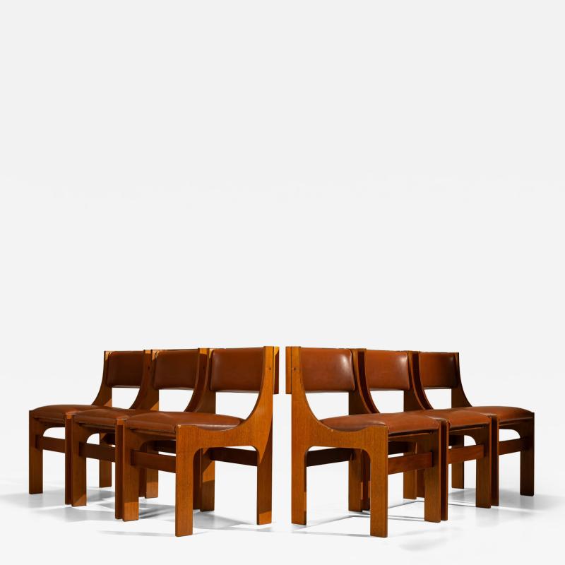 Franco Asnaghi Set of Six Dining Room Chairs Model 273 by Franco Asnaghi Italy 1966