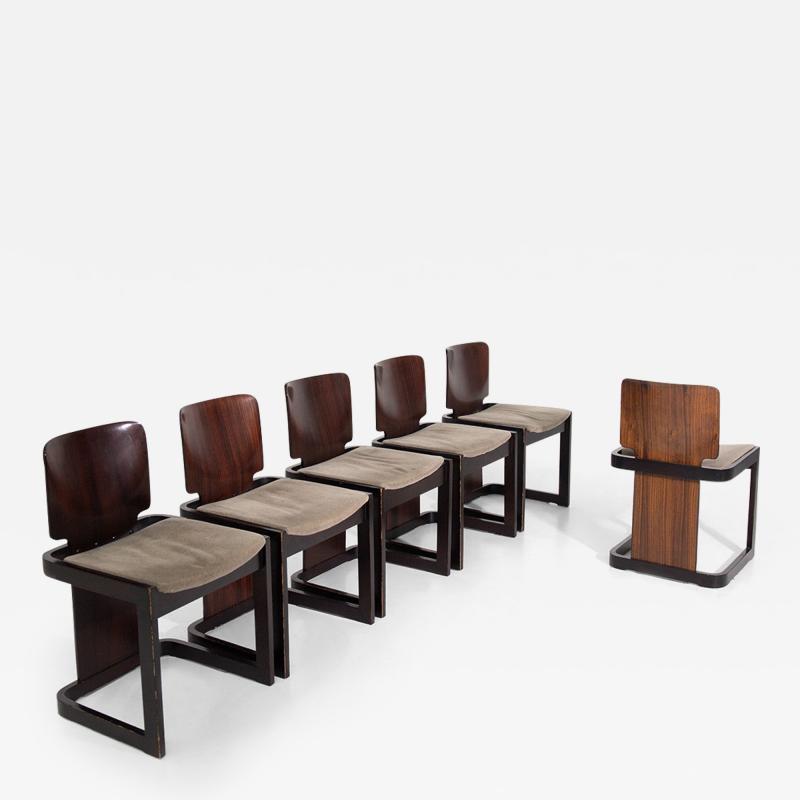 Franco Asnaghi Set of six chairs by Franco Asnaghi