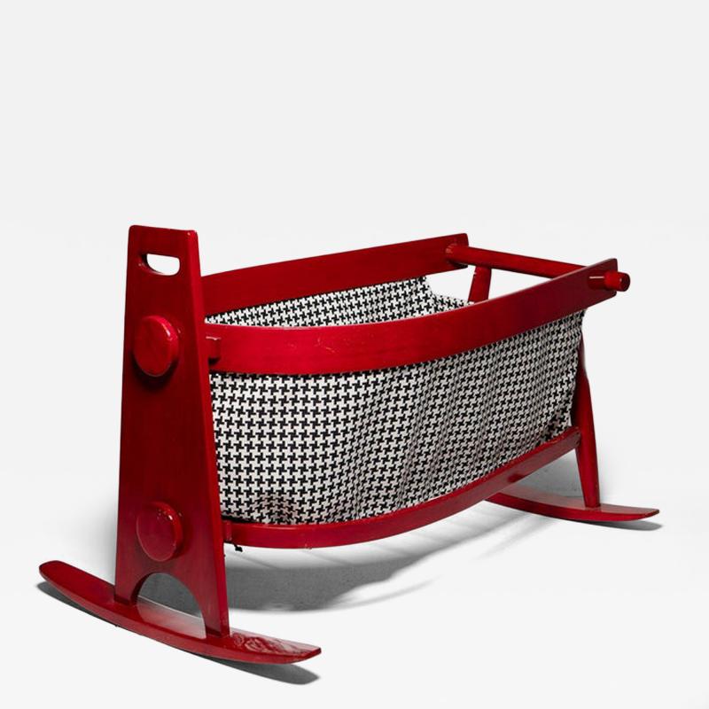 Franco Vattolo Lucio Rocking Cradle by Franco Vattolo for Ibisco