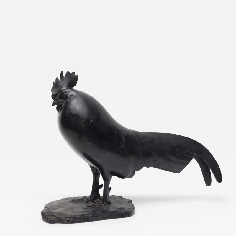 Francois Pompon Bronze Sculpture of a Rooster by Fran ois Pompon Coq Dormant 1923 France