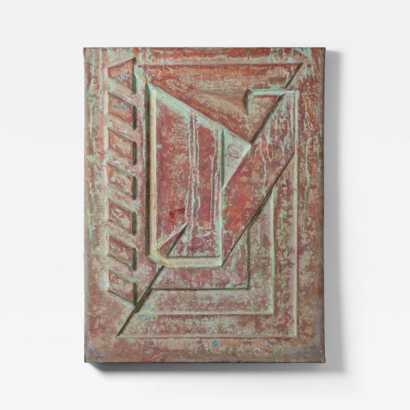 Frank Lloyd Wright Frank Lloyd Wright Custom Architectual Copper Relief Panel from Price Tower 1956