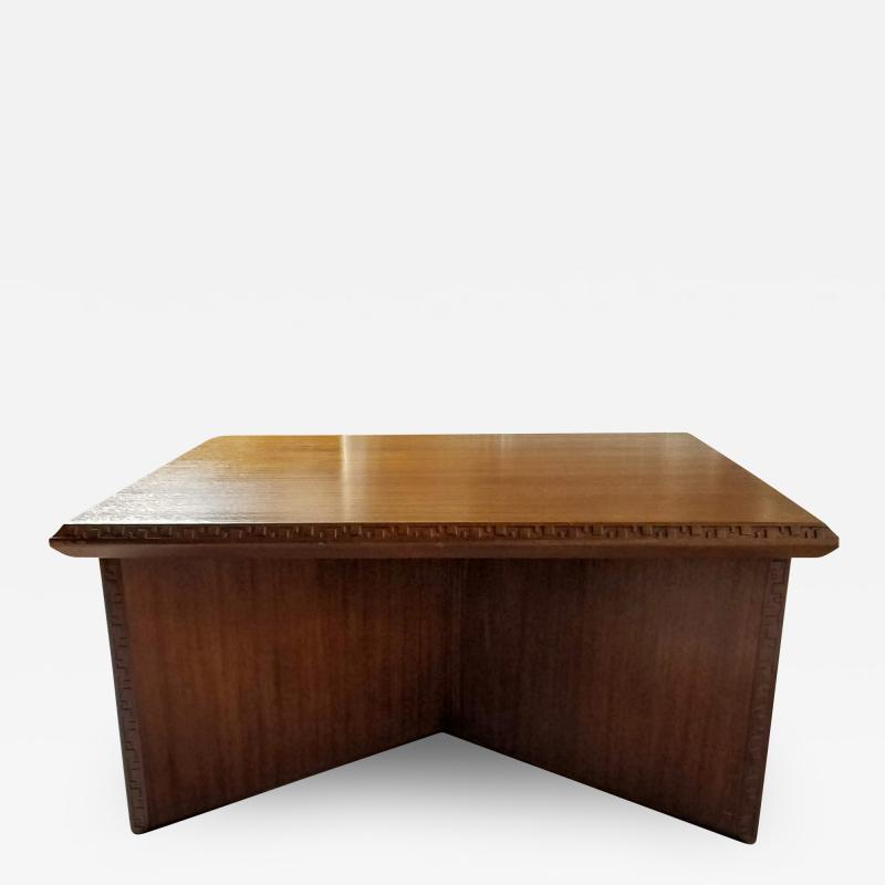 Frank Lloyd Wright Frank Lloyd Wright Mahogany Low Center Table Taliesin Heritage Henredon 1955