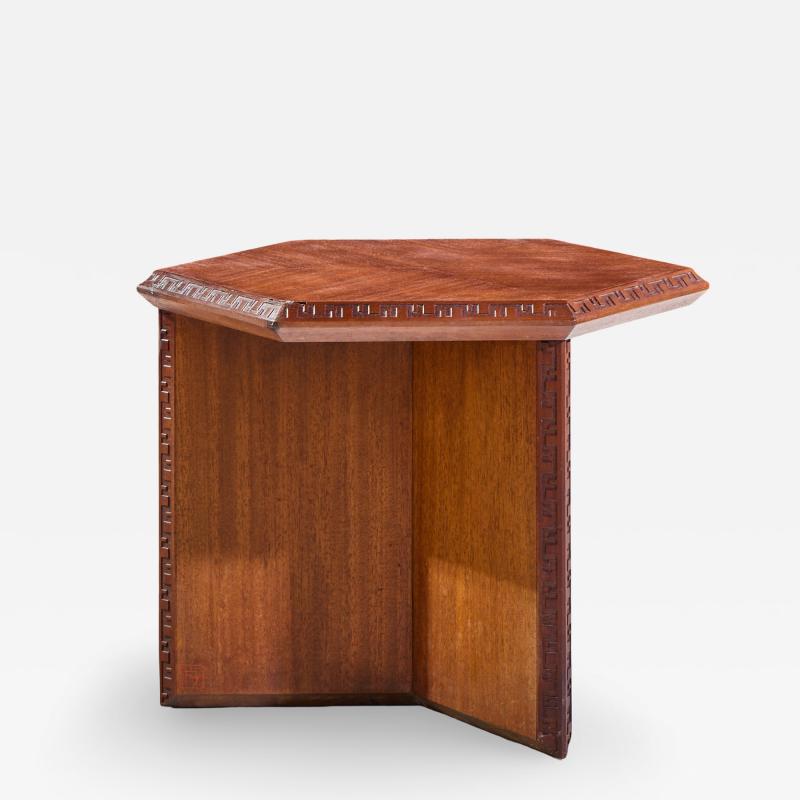 Frank Lloyd Wright Frank Lloyd Wright for Henredon Mid Century Mahogany Taliesin Side End Table