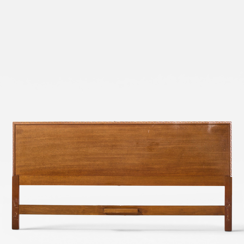 Frank Lloyd Wright Frank Lloyd Wright for Henredon Taliesin Mid Century Mahogany King Headboard