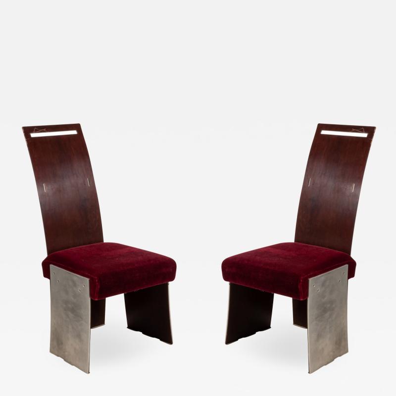 Frank Lloyd Wright Set of 16 American Mahogany Dining Chairs