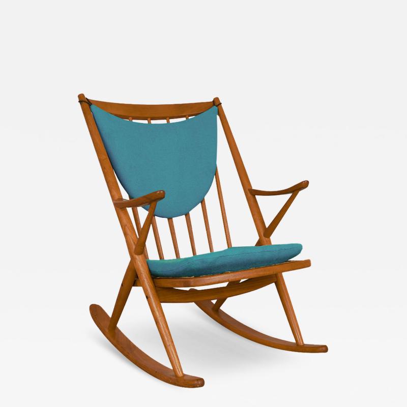 Frank Reenskaug Teak Rocking Chair by Frank Reenskaug