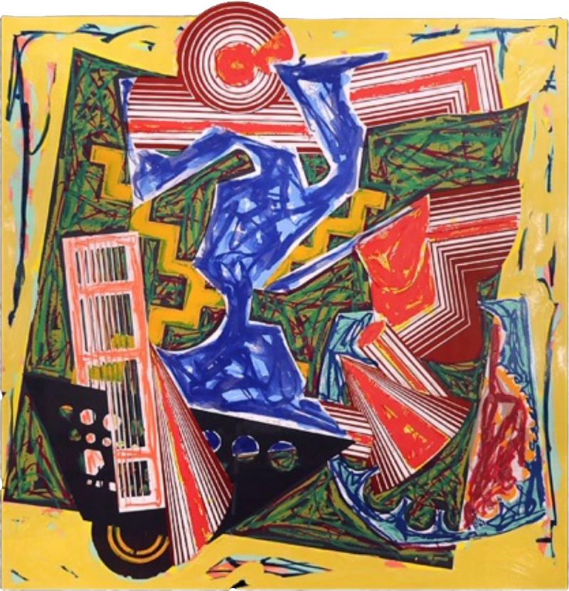Frank Stella Frank Stella Then Water Came and Quenched the Fire 