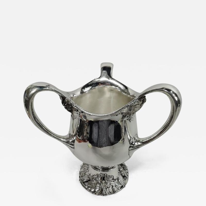 Frank W Smith Antique American Art Nouveau Sterling Silver Loving Cup