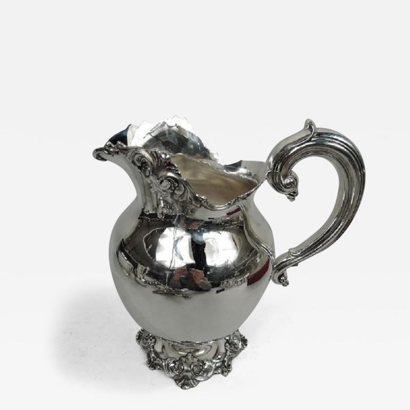 Frank W Smith Antique American Edwardian Classical Sterling Silver Water Pitcher