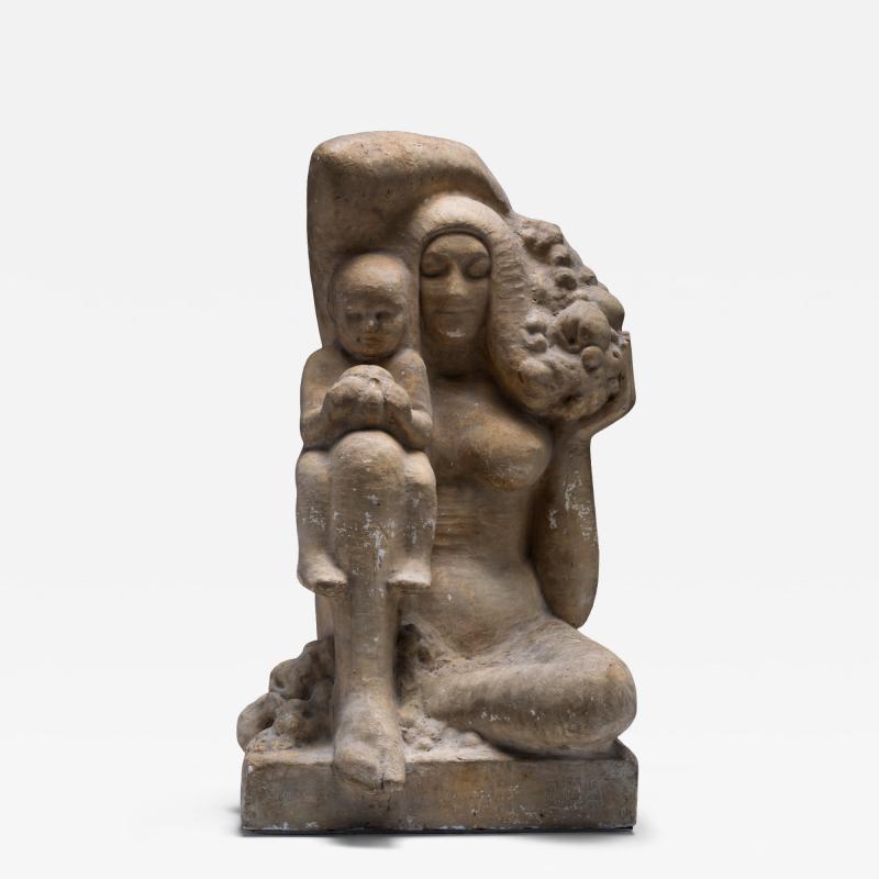 Frans Werner Frans Werner Maja Original Plaster Sculpture circa 1930