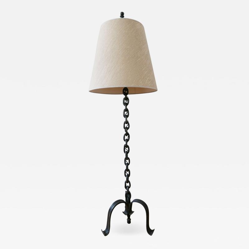 Franz West Mid Century Modern Franz West Style Wrought Iron Chain Floor Lamp 1960s Germany