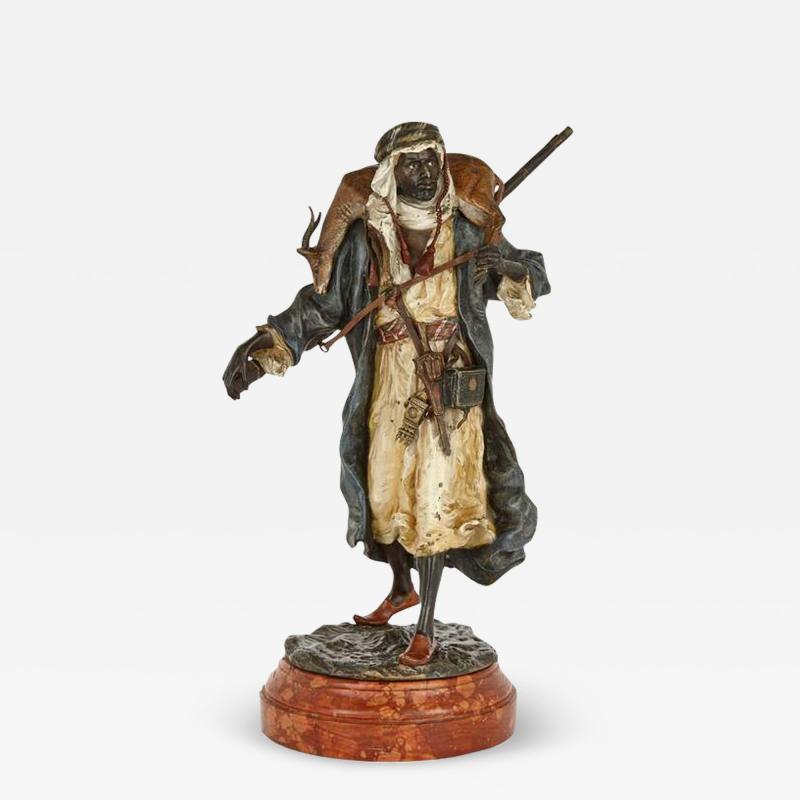 Franz Xaver Bergmann Austrian cold painted bronze figure by Franz Xaver Bergman