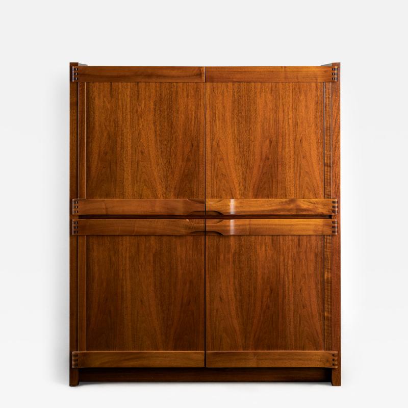 Franz Xaver Sproll Franz Xaver Sproll cabinet in walnut Switzerland 1960s