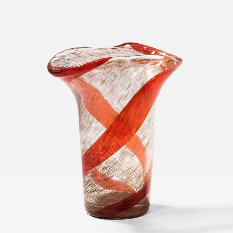 Fratelli Toso MURANO GLASS VASE ATTRIBUTED TO FRATELLI TOSO