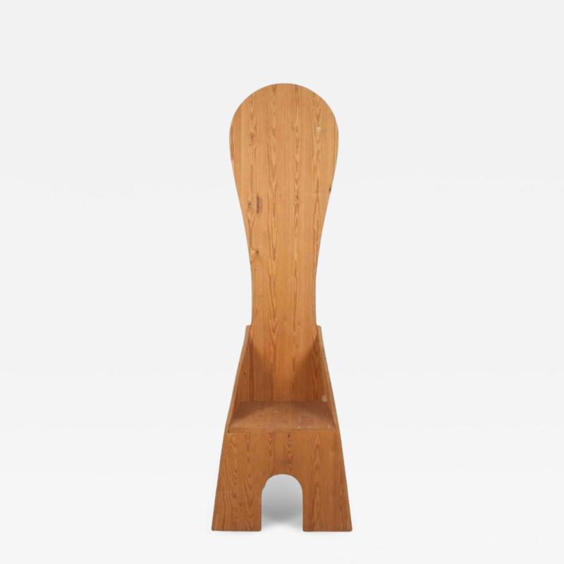 Fratina Chair by Mario Ceroli for Mobili Nella Valle for Poltronova Italy 1972