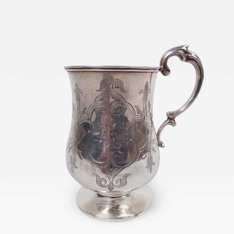 Frederick Brasted Antique English Victorian Classical Sterling Silver Baby Cup 1860