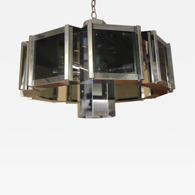 Frederick Raymond Frederick Raymond Chrome Chandelier from the 1970s