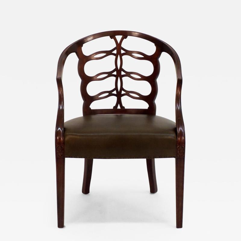 Frederick Victoria Carved Open Back Chair