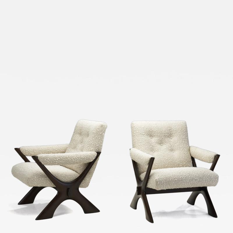 Fredrik Schriever Abeln Rare Fredrik Schriever Abeln Pair of Condor Armchairs Sweden 1960s