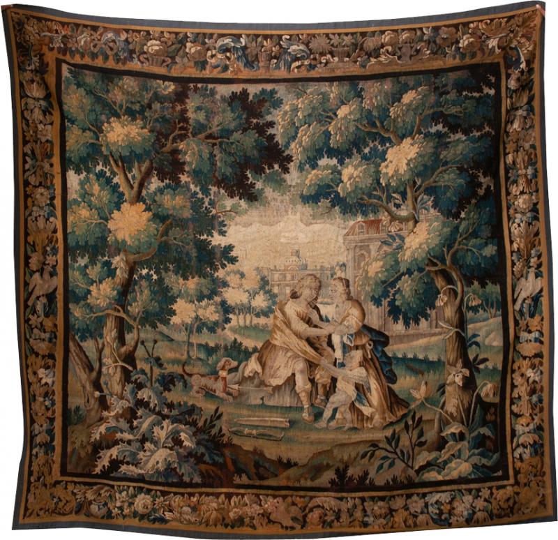 French 16th Century Antique Audubon Tapestry