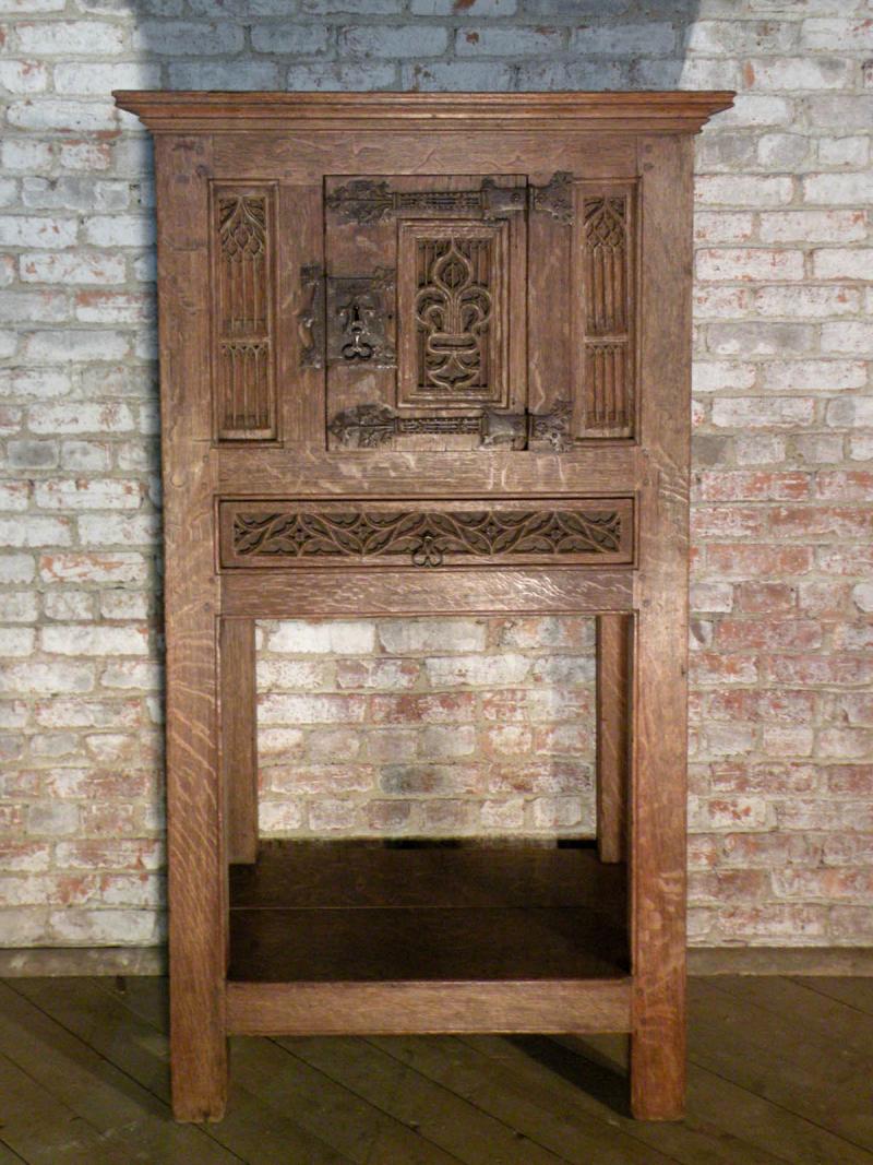 French 16th and 19th Century Gothic Freestanding Oak
