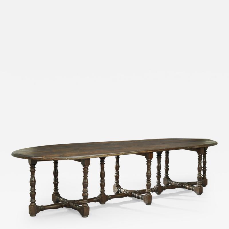 French 17th Century Baroque Oak Dining Table