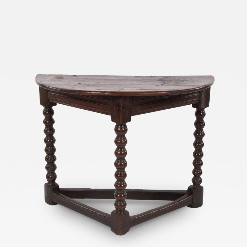 French 17th Century Oak Credence Table Circa 1680