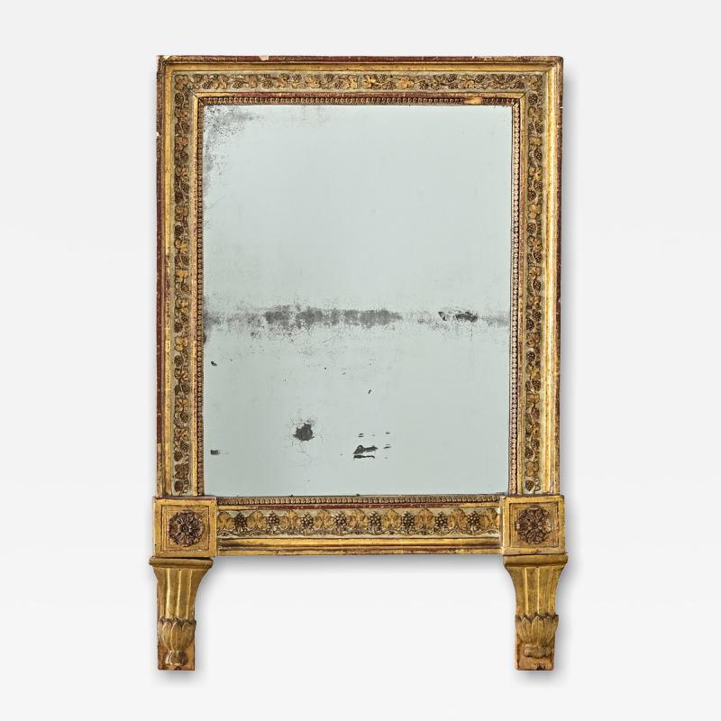 French 18th Century Bridal Gilt Mirror