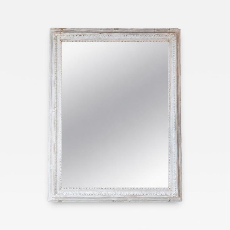 French 18th Century Louis XVI Painted Mirror with Original Glass