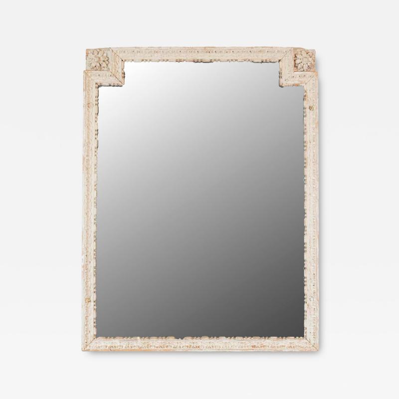 French 18th Century Louis XVI Painted Wood Panel Mirror