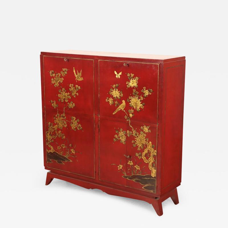 French 1940s Japonisme bar cabinet