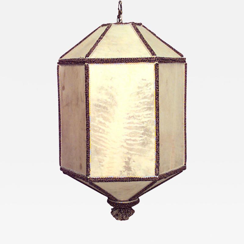 French 1940s Parchment Lantern