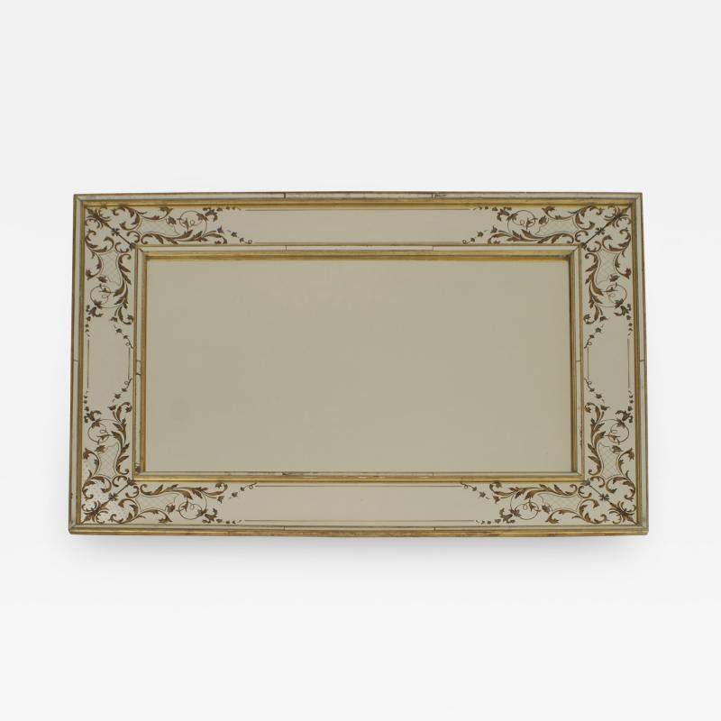 French 1940s Rectangular Wall Mirror