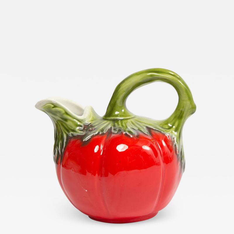 French 1950s ceramic figural fruit pitcher