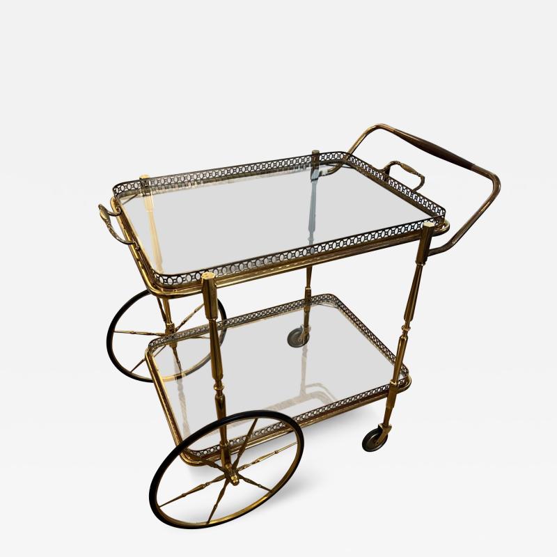 French 1960s Small Bar Cart With Lift Off Tray