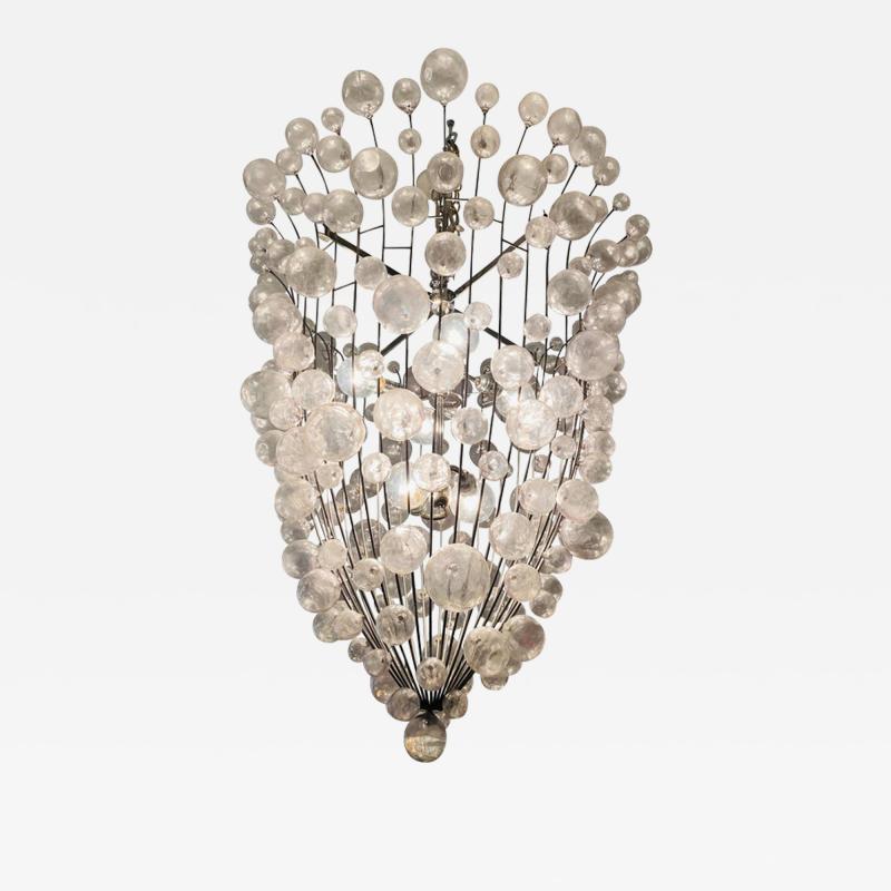 French 1990s Custom Large Bubble Chandelier