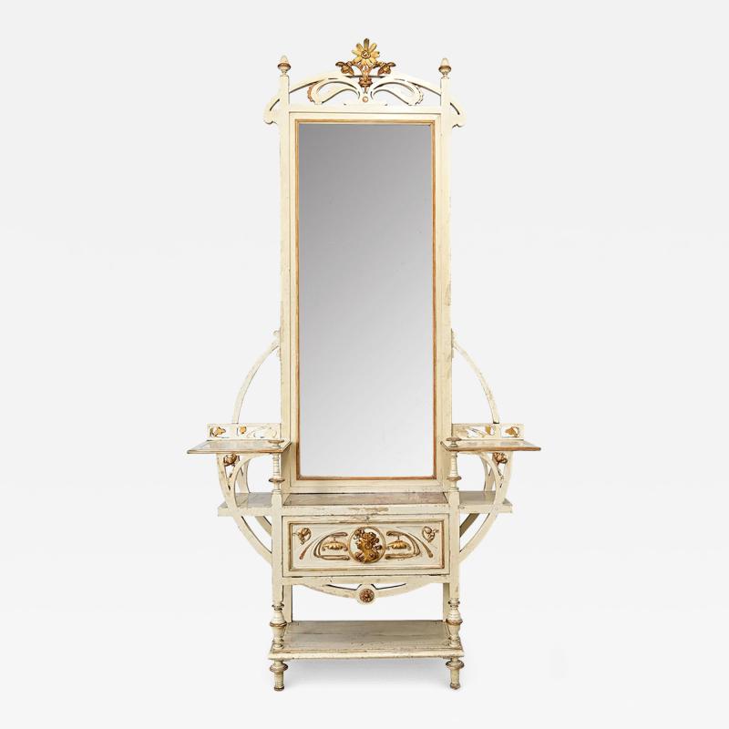 French 19th Century Art Nouveau Hall Tree