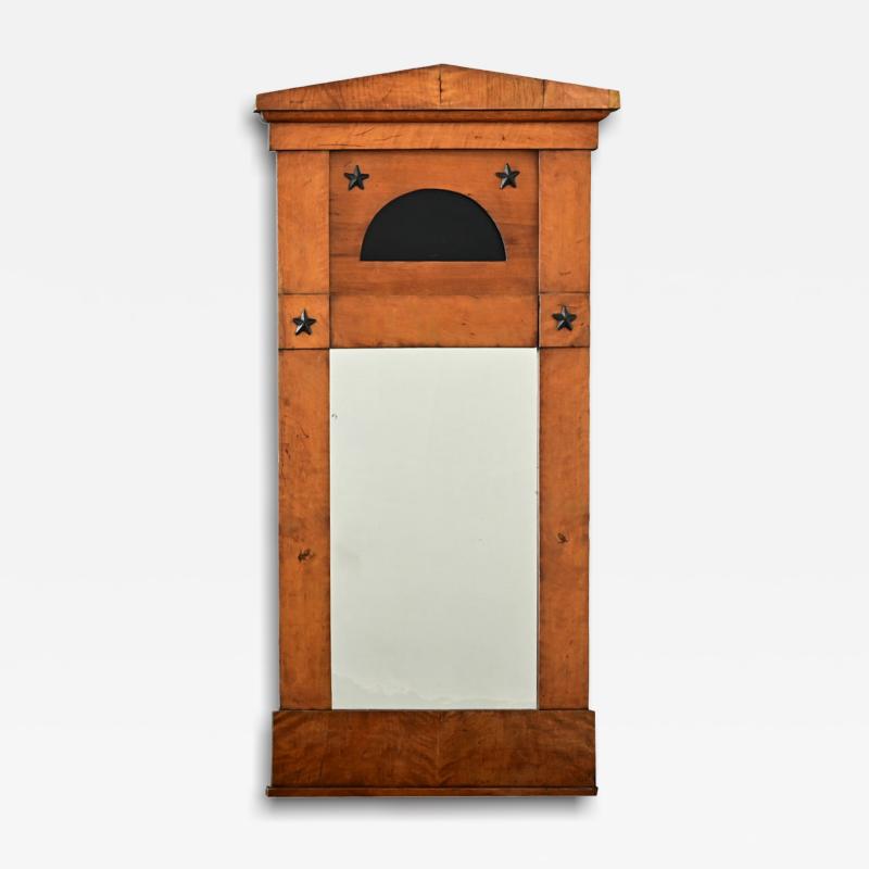 French 19th Century Birch Biedermeier Trumeau