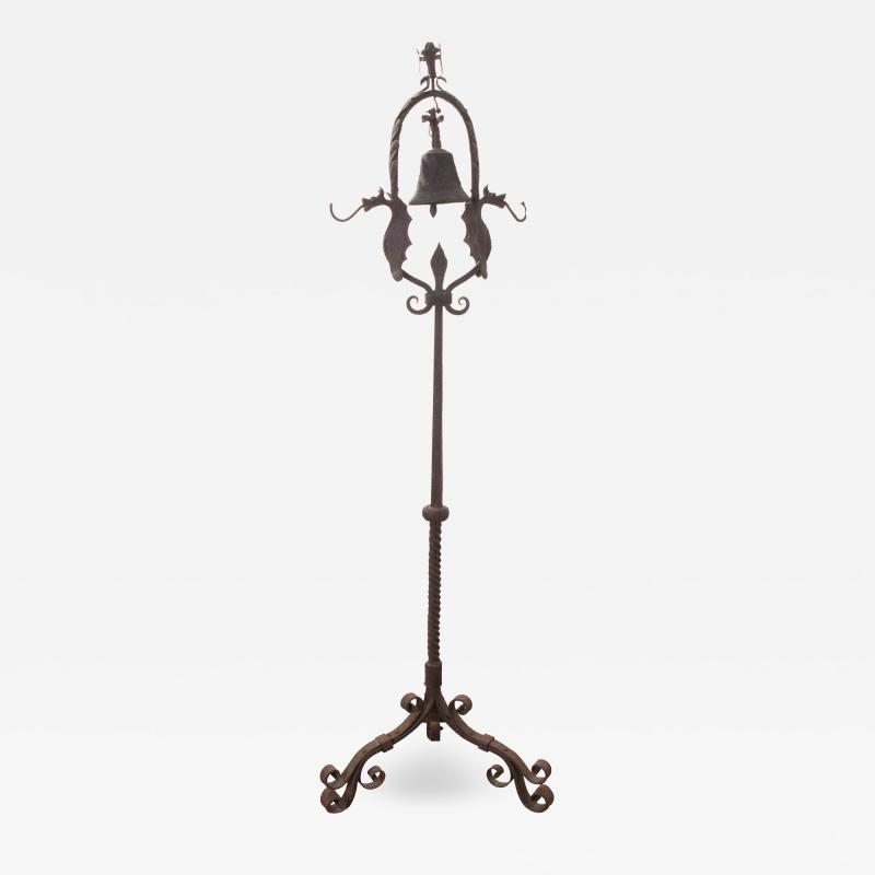 French 19th Century Bronze Bell on Stand