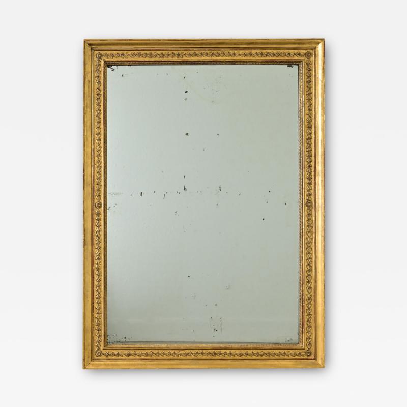 French 19th Century Empire Gilt Mirror