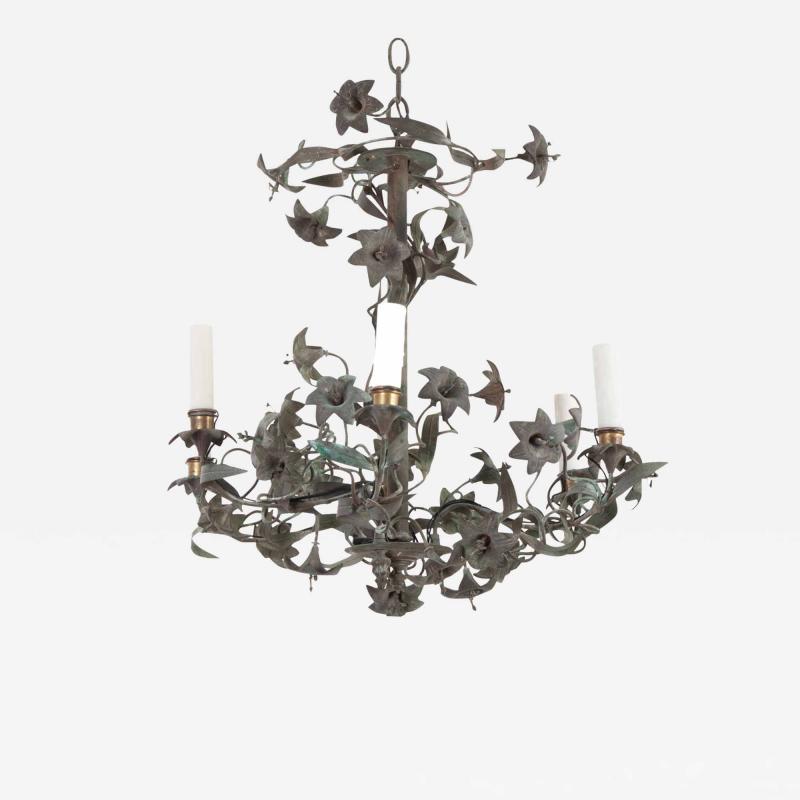 French 19th Century Floral Cathedral Chandelier