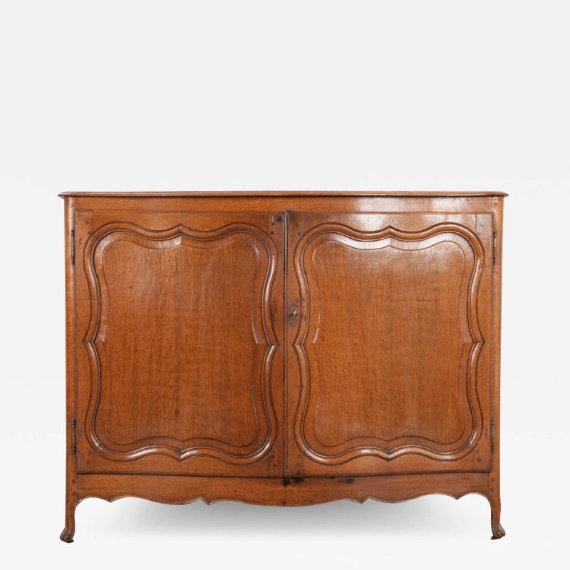 French 19th Century French Oak Bow Front Buffet