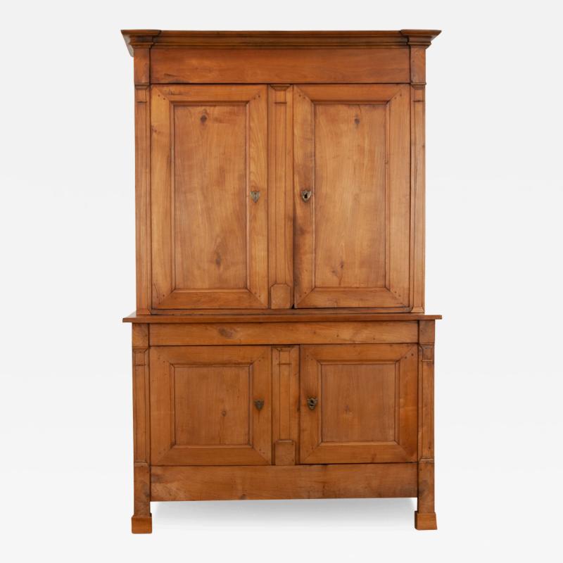 French 19th Century Fruitwood Buffet A Deux Corps