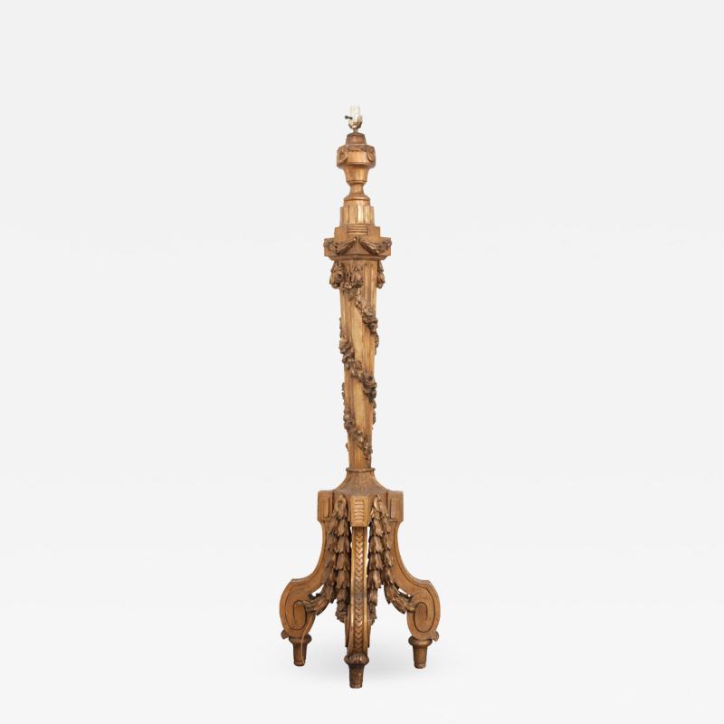 French 19th Century Giltwood Floor Lamp