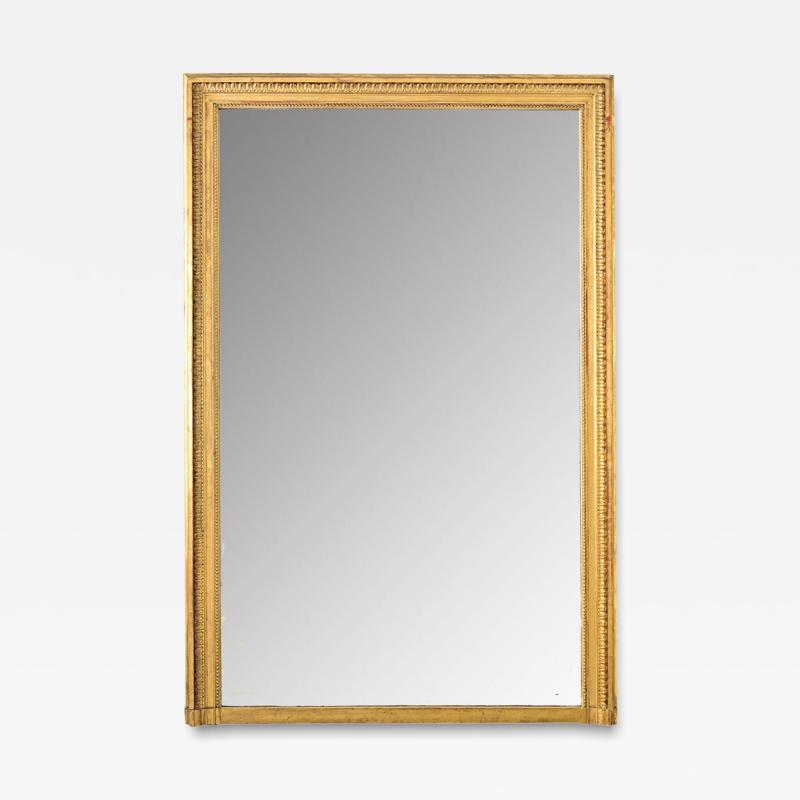 French 19th Century Gold Gilt Mantel Mirror